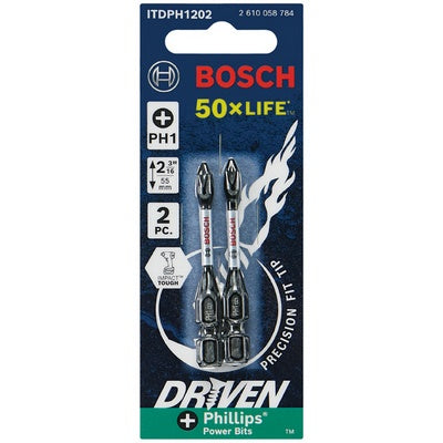 Bosch ITDPH1202 Impact Tough Ph1 2" 2Pk