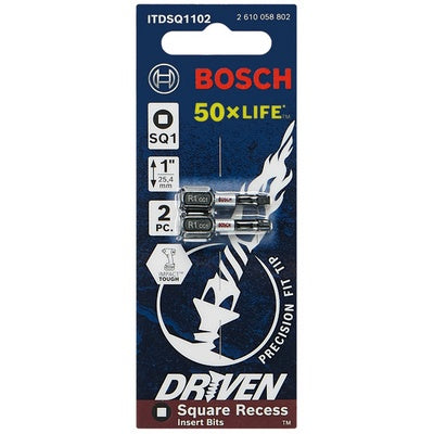 Bosch ITDSQ1102 Impact Tough Sq1 1" 2Pk