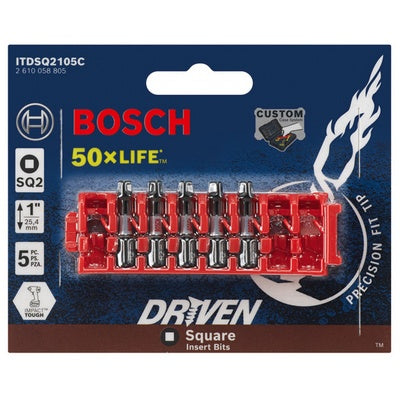 Bosch ITDSQ2105C Impact Tough Sq2 1" 5Pk Clip