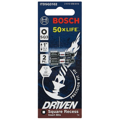 Bosch ITDSQ3102 Impact Tough Sq3 1" 2Pk