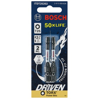 Bosch ITDT25202 Impact Tough T25 2" 2Pk