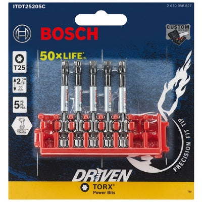 Bosch ITDT25205C Impact Tough T25 2" 5Pk Clip