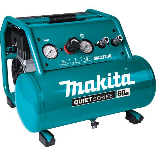 Makita MAC320Q Quiet Series 1‘1/2 HP, 3 Gallon, Oil‘Free, Electric Air Compressor