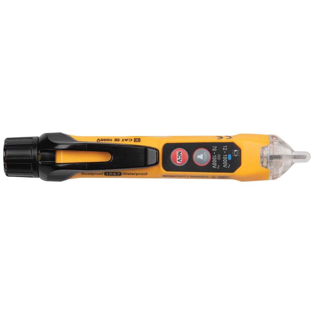 Klein Tools NCVT3P Dual Range Non-Contact Voltage Tester with Flashlight, 12 - 1000V AC