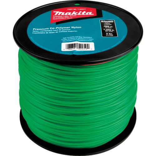 Makita T-03377 Round Trimmer Line, 0.080”, Green, 1,200’, 3 lbs.