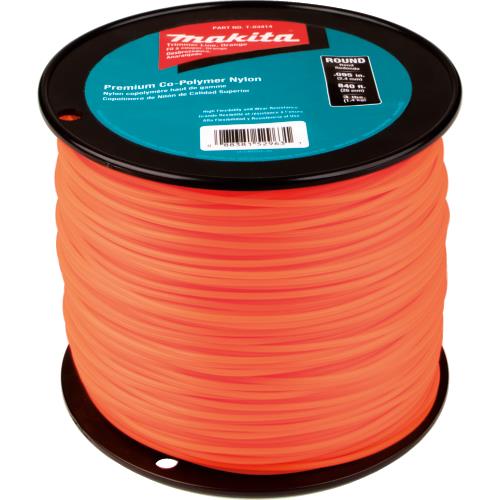 Makita T-03414 Round Trimmer Line, 0.095”, Orange, 840’, 3 lbs.