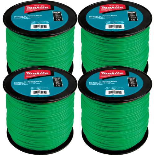 Makita T-03713 Round Trimmer Line, 0.080, Green, 1,200™, 3 lbs., 4/pk