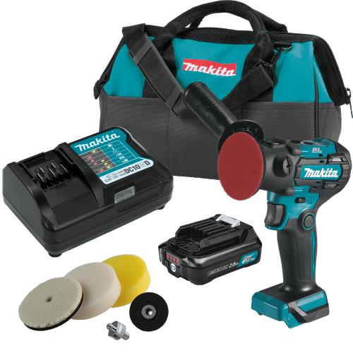 Makita VP01R1 12V max CXT® Lithium‑Ion Brushless 3" Polisher / 2" Sander Kit (2.0Ah)