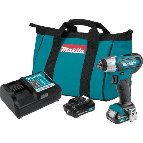 Makita WT04R1 12V max CXT® Lithium‑Ion Cordless 1/4" Impact Wrench Kit (2.0Ah)