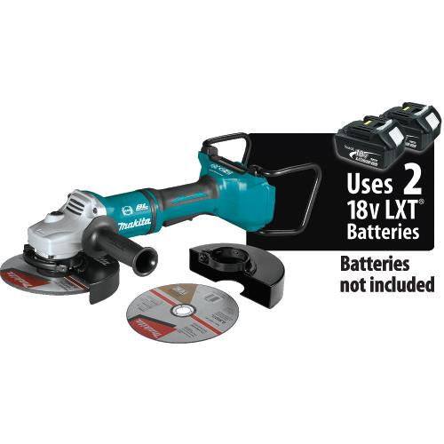 Makita XAG12Z1 36V (18V X2) LXT® Brushless 7" Paddle Switch Cut‑Off/Angle Grinder, with Electric Brake, Tool Only