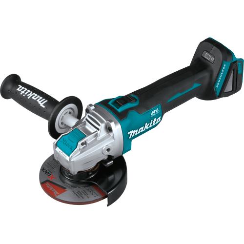 Makita XAG25Z 18V LXT® Lithium‑Ion Brushless Cordless 4‑1/2” / 5" X‑LOCK Angle Grinder, with AFT®, Tool Only