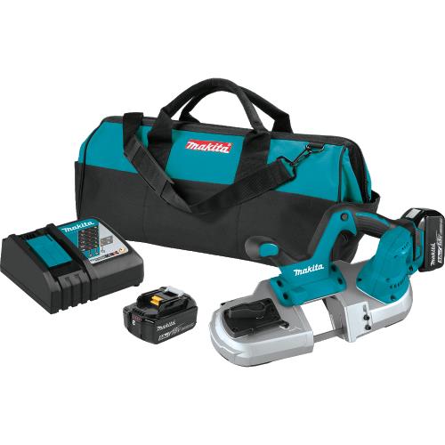 Makita XBP03T 18V LXT® Lithium‑Ion Cordless Compact Band Saw Kit (5.0Ah)