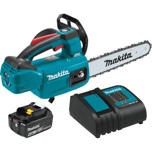 Makita XCU06SM1 18V LXT® Lithium‑Ion Brushless Cordless 10" Top Handle Chain Saw Kit (4.0Ah)