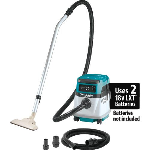 Makita XCV13Z 36V (18V X2) Lxt®/Corded 4 Gallon Hepa Filter Dry Dust Extractor/Vacuum, Tool Only