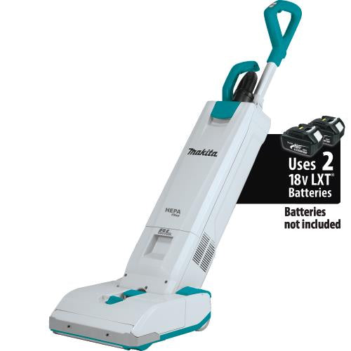 Makita XCV19Z 36V (18V X2) LXT® Brushless 1.3 Gallon HEPA Filter 12” Upright Vacuum, Tool Only