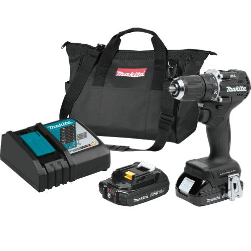 Makita XFD15RB 18V LXT® Lithium‑Ion Sub‑Compact Brushless Cordless 1/2" Driver‑Drill Kit (2.0Ah)