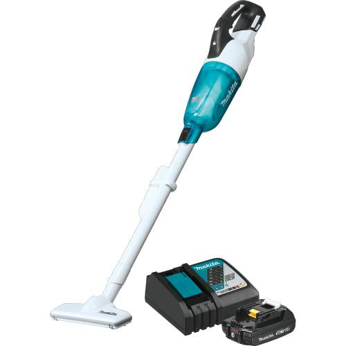 Makita XLC03R1WX4 18V LXT® Lithium‑ion Compact Brushless Cordless Vacuum Kit, Trigger w/ Lock (2.0Ah)