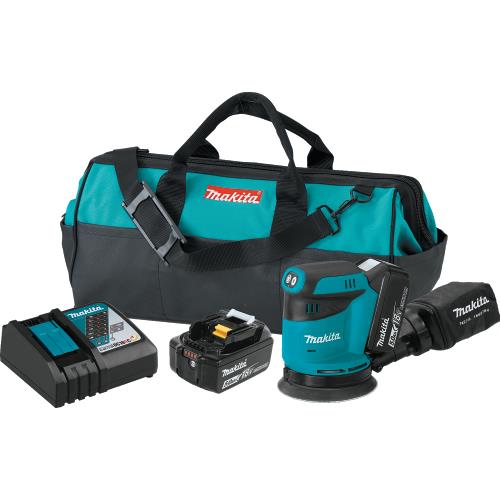 Makita XOB01T 18V LXT® Lithium‑Ion Cordless 5" Random Orbit Sander Kit (5.0Ah)