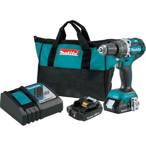 Makita XPH12R 18V LXT® Lithium‑Ion Compact Brushless Cordless 1/2" Hammer Driver‑Drill Kit (2.0Ah)