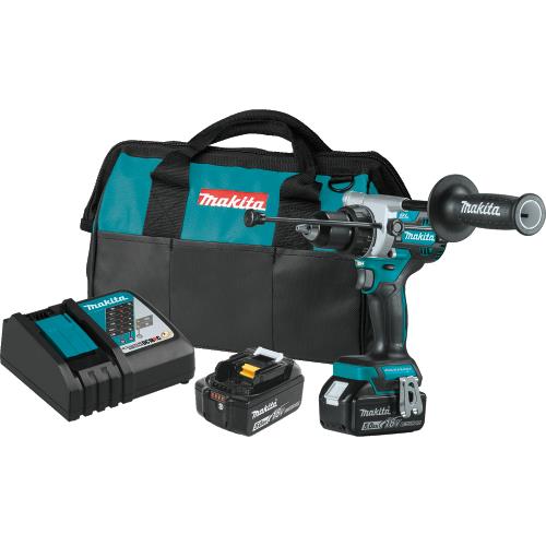 Makita XPH14T 18V LXT® Lithium‑Ion Brushless Cordless 1/2" Hammer Driver‑Drill Kit (5.0Ah)