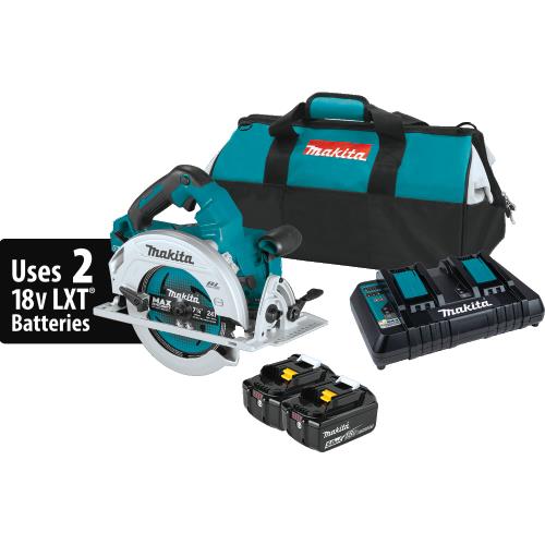 Makita XSH07PTU 36V (18V X2) LXT® Brushless 7‑1/4” Circular Saw Kit, AWS® Capable (5.0Ah)