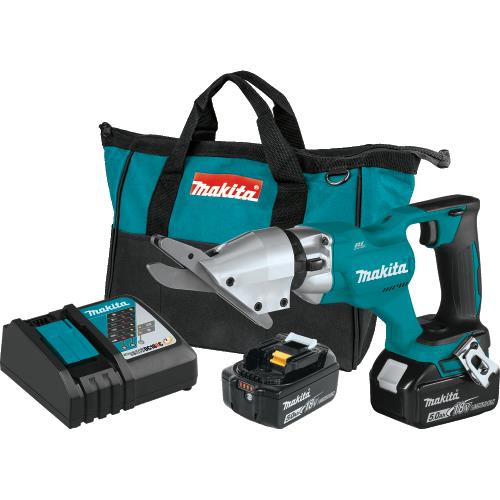 Makita XSJ05T 18V LXT® Lithium‑Ion Brushless Cordless 1/2" Fiber Cement Shear Kit (5.0Ah)