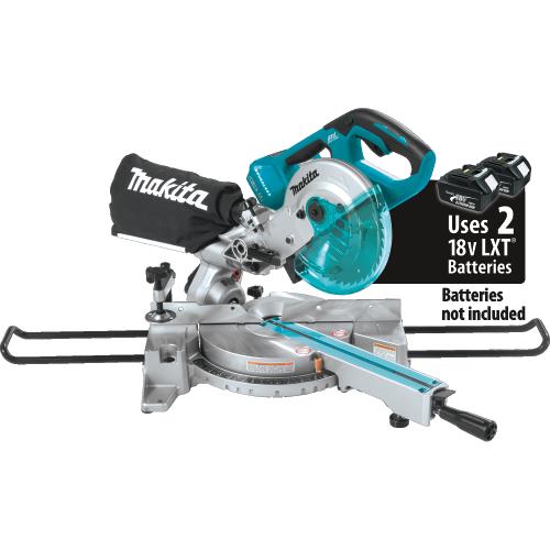 Makita XSL02Z 36V (18V X2) LXT® Brushless 7‑1/2" Dual Slide Compound Miter Saw, Tool Only