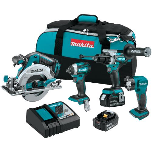 Makita XT452T 18V LXT® Lithium‑Ion Brushless Cordless 4‑Pc. Combo Kit (5.0Ah)