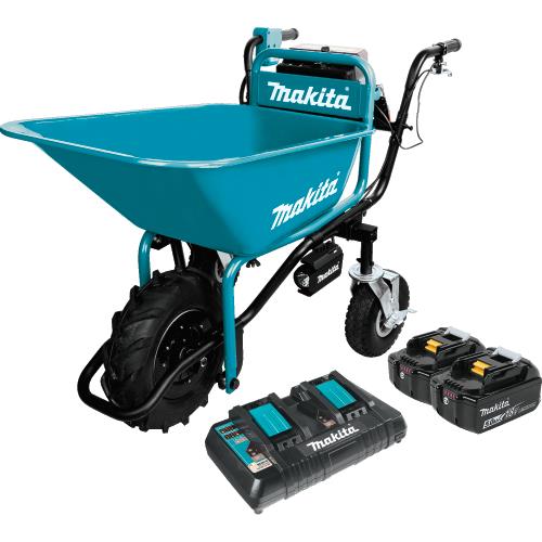 Makita XUC01PTX1 18V X2 LXT® Brushless Cordless Power‑Assisted Wheelbarrow Kit (5.0Ah)