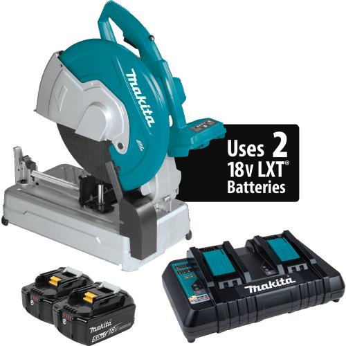 Makita XWL01PT 36V (18V X2) LXT® Brushless 14" Cut‑Off Saw Kit (5.0Ah)