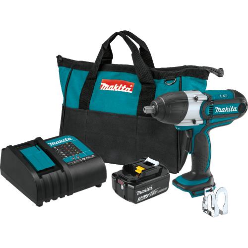 Makita XWT04S1 18V LXT® Lithium‑Ion Cordless 1/2" Sq. Drive Impact Wrench Kit (3.0Ah)