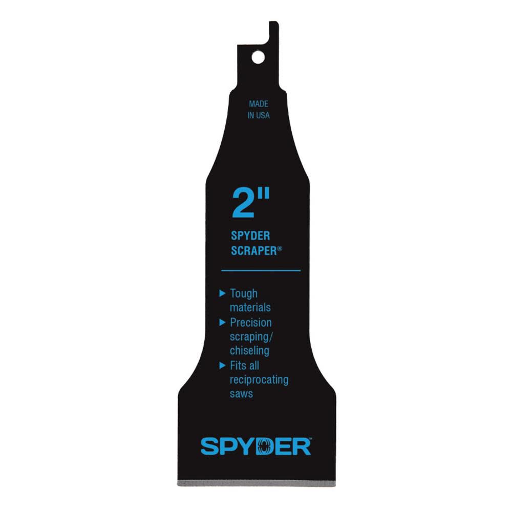 Spyder 138 Scraper 2" Packaged - With Barcode Printed On Back