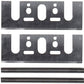 Makita D-17239 3‑1/4" Planer Blade Set with Set Plate, Double Edged Tungsten‑Carbide