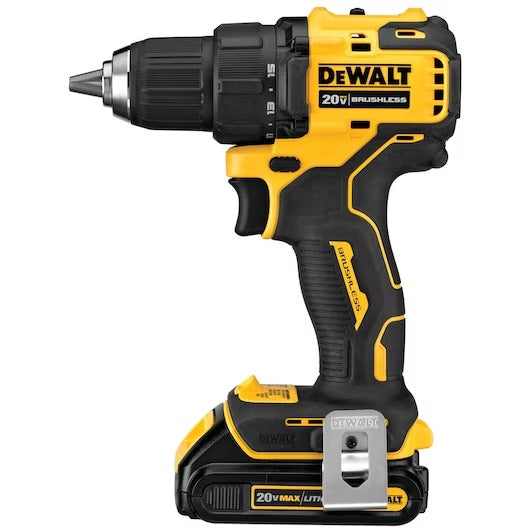 Dewalt DCD708C2 Atomic Compact Series 20V Max Brushless Drill/Driver Kits