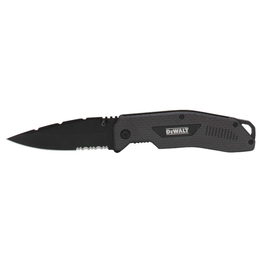 Dewalt DWHT10314 - CarbonTech Lightweight Pocket Knife with Steel Blade, Durable and Versatile Tool for Daily Tasks