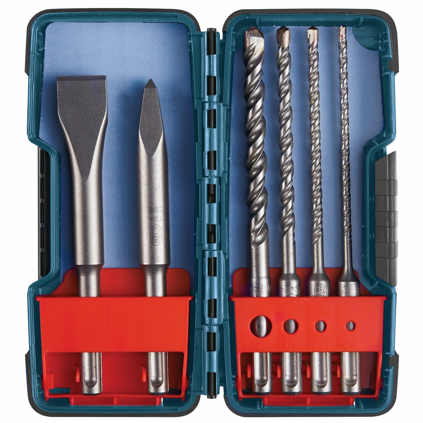 Bosch HCST006 Bulldog Sds-Plus® Shank Chisel & Carbide Masonry Trade Set