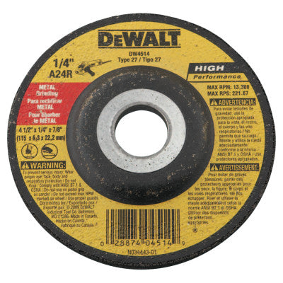 Dewalt DW8427H Hp T27 Metal Cuttiing Wheels