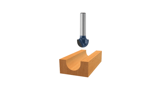 Bosch 85446M Core Box Bit 1/4" Rad., 1/4" Shk., 2 Flt., C.T. (Super)