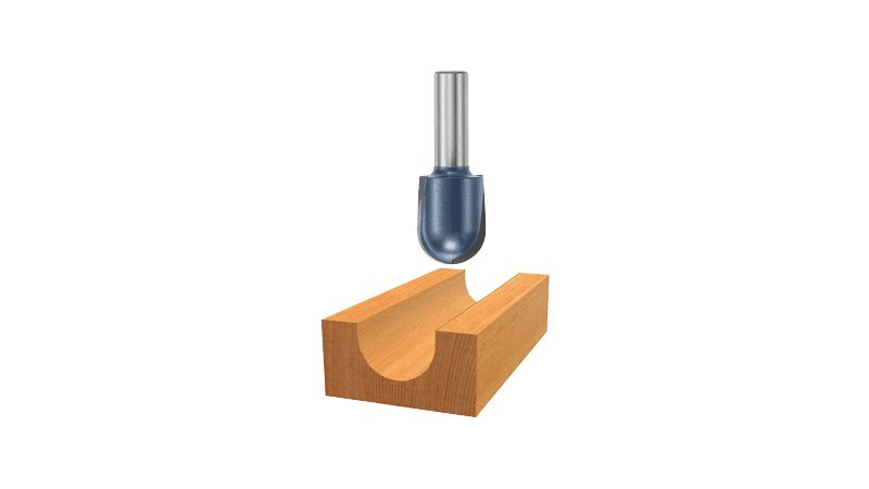 Bosch 85451M Core Box Bit 1/2" Rad., 1/2" Shk. (Super)