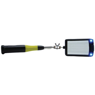 General Tools 80560 Telescoping Lighted 2 X 3 In. Glass Inspection Mirror