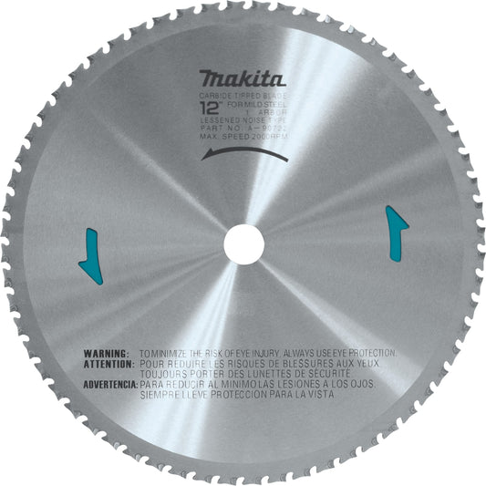 Makita A-90722 12" 60T Carbide‑Tipped Saw Blade, Ferrous Metal