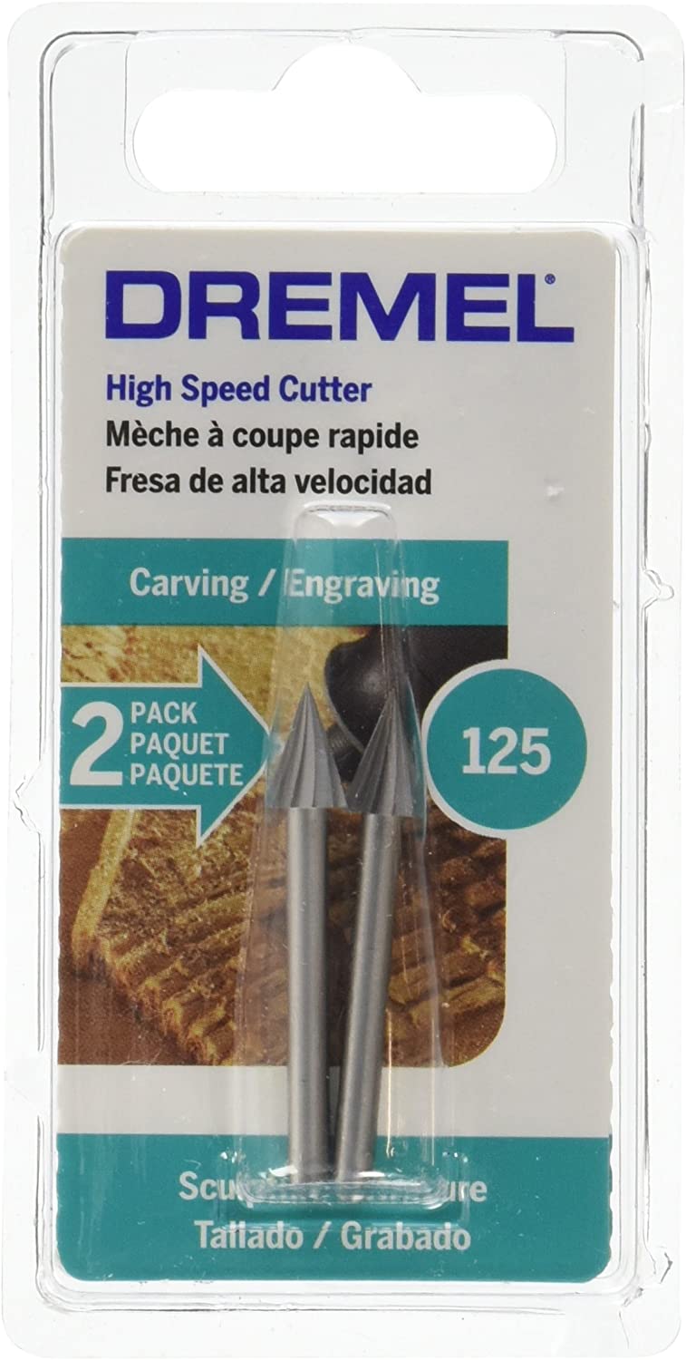 Bosch 125 1/4" High Speed Cutter, 1/8" Shank (2 Pack)