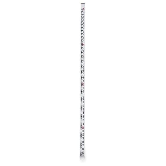 Bosch 06-925C Measuremark 25-Foot Fiberglass Grade Rod In Feet, Inches And Eighths , White