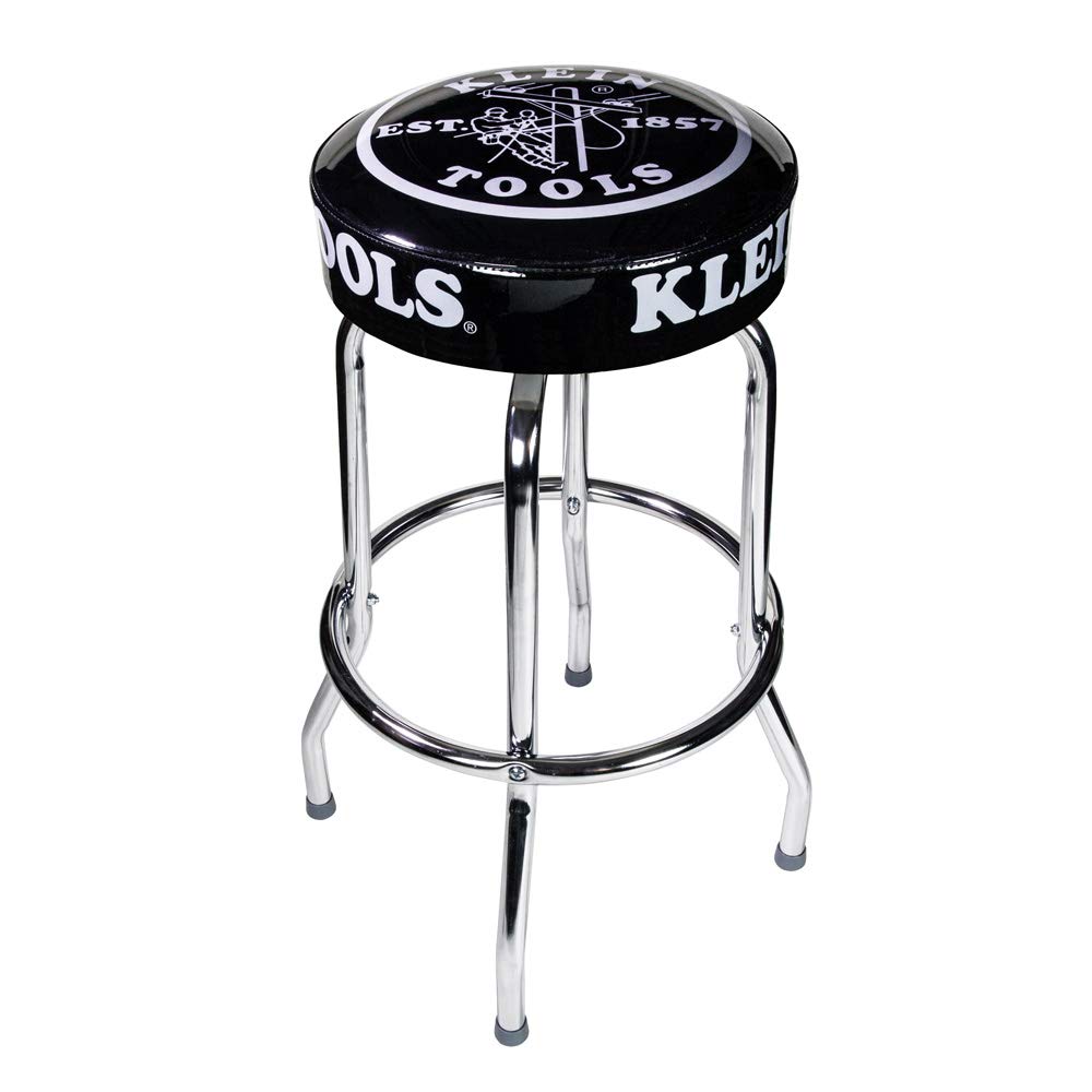 Klein Tools MBD00111 Counter Stool, Swivel Seat, Black, 14-Inch By 30-Inch