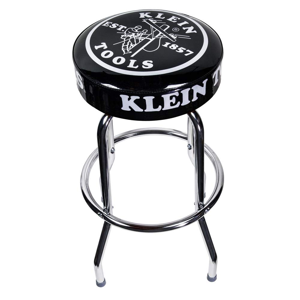 Klein Tools MBD00111 Counter Stool, Swivel Seat, Black, 14-Inch By 30-Inch