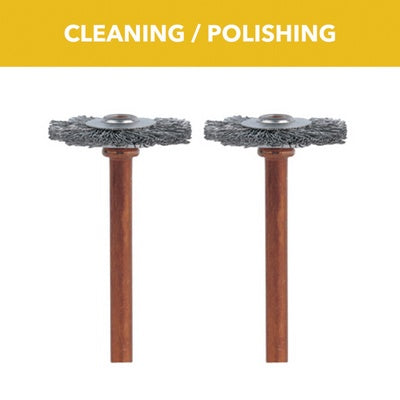 Bosch 530-02 3/4" Stainless Steel Brushes (2PK)