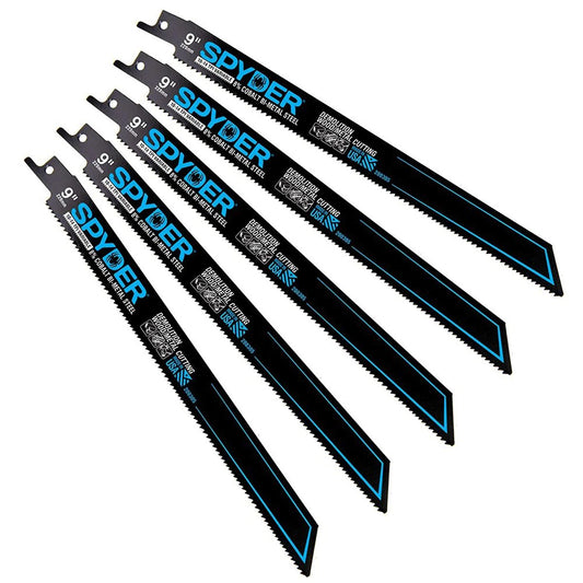 Spyder 200305 5 Piece Black Series Bi Metal Reciprocating Saw Blades 10/14 - 9 In.