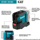 Makita SK105DNAX 12V max CXT® Lithium‑Ion Cordless Self‑Leveling Cross‑Line Red Beam Laser Kit (2.0Ah)
