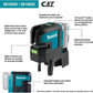 Makita SK105GDZ 12V max CXT® Lithium‑Ion Cordless Self‑Leveling Cross‑Line Green Beam Laser, Tool Only