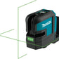 Makita SK105GDZ 12V max CXT® Lithium‑Ion Cordless Self‑Leveling Cross‑Line Green Beam Laser, Tool Only
